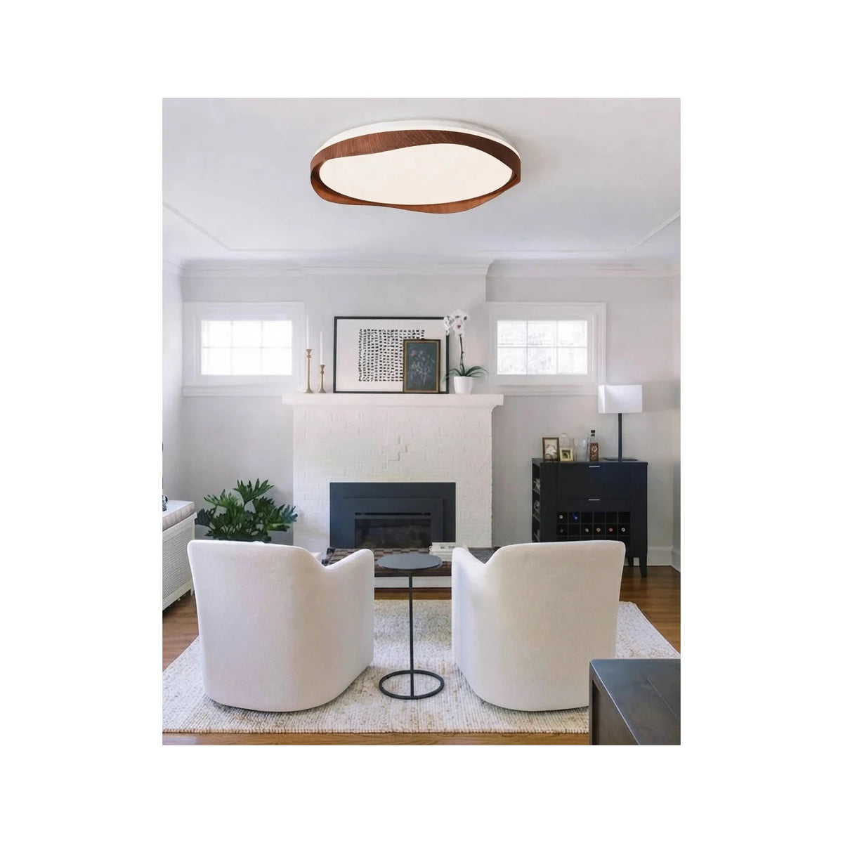 FlowWood Tiered Ribbon Ceiling Chandelier light fixture by AUVIELIGHT