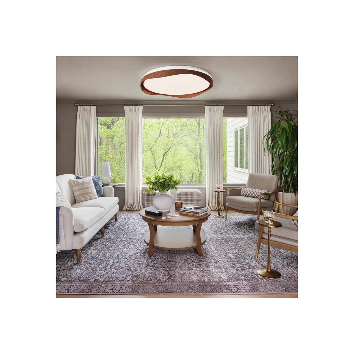 FlowWood Tiered Ribbon Ceiling Chandelier light fixture by AUVIELIGHT