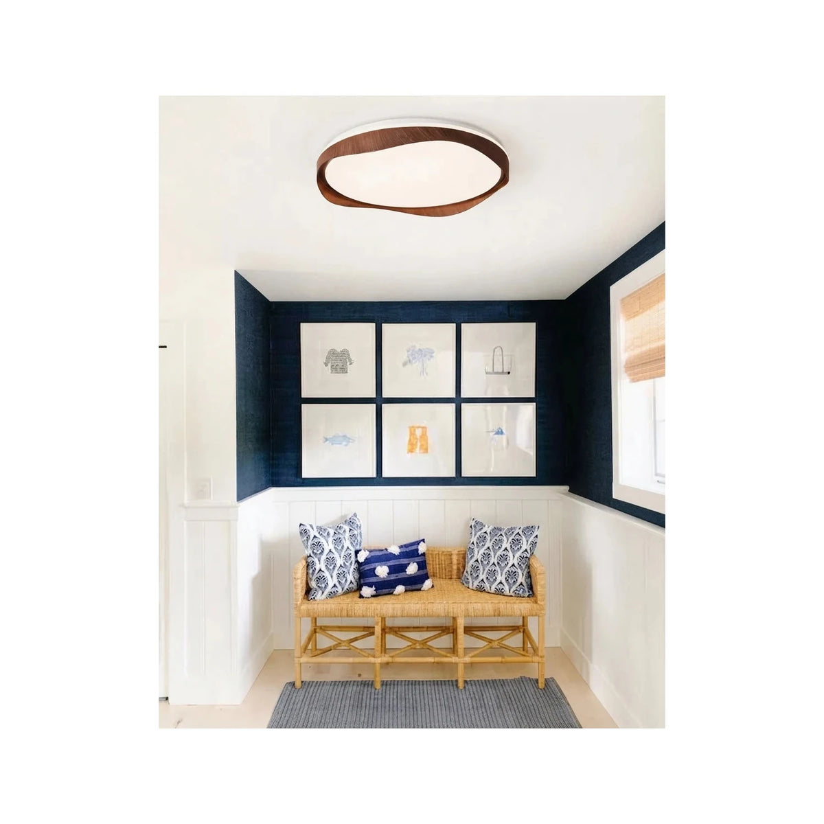 FlowWood Tiered Ribbon Ceiling Chandelier light fixture by AUVIELIGHT