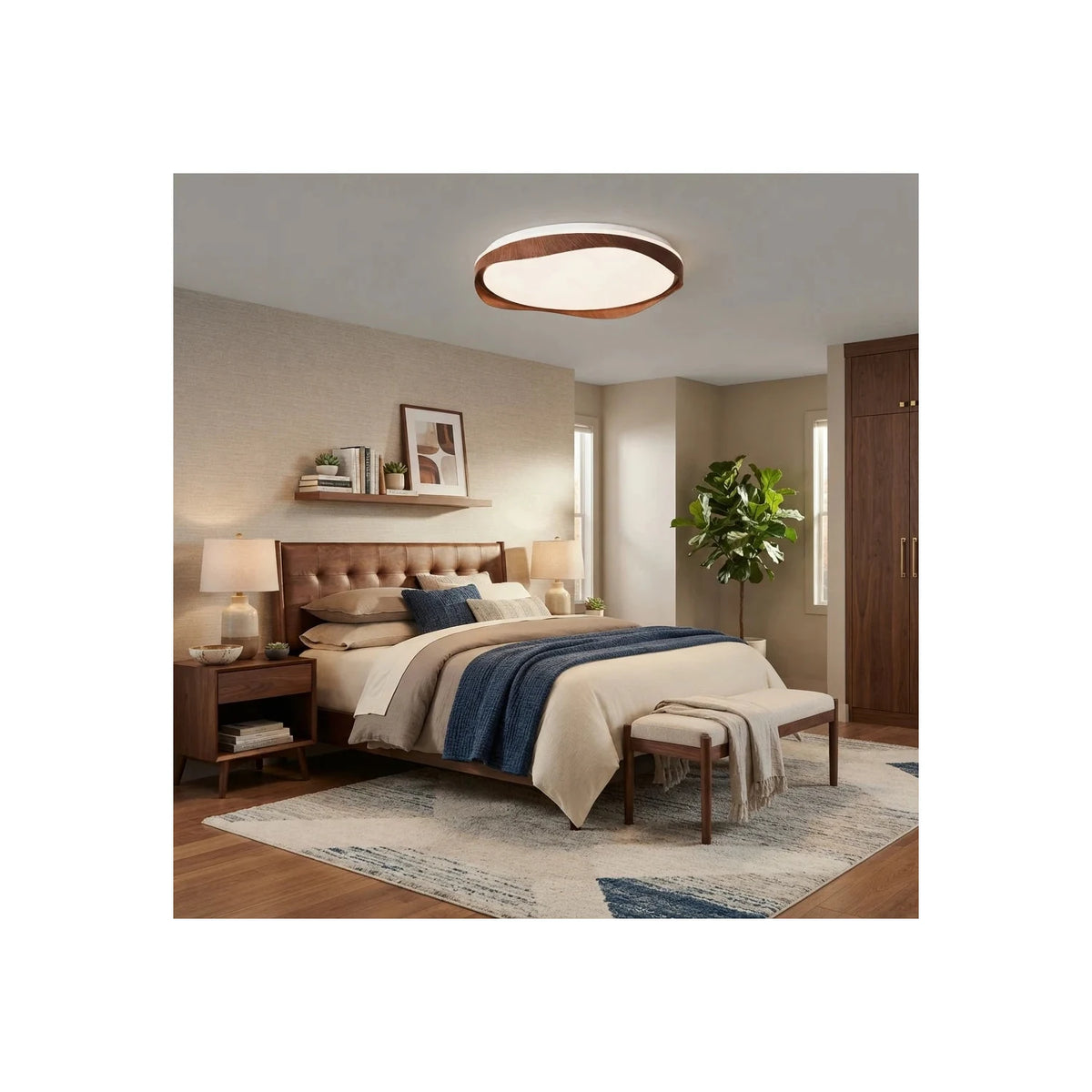 FlowWood Tiered Ribbon Ceiling Chandelier light fixture by AUVIELIGHT