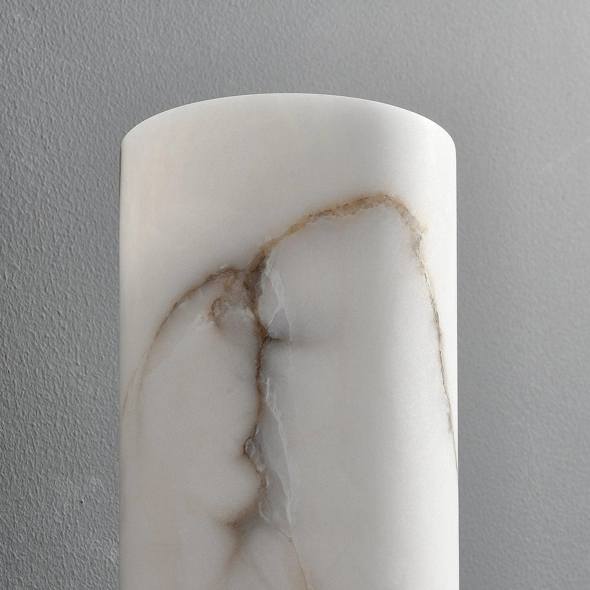 Fluted Cylinder Wall Sconce in alabaster for Hallway light fixture by AUVIELIGHT