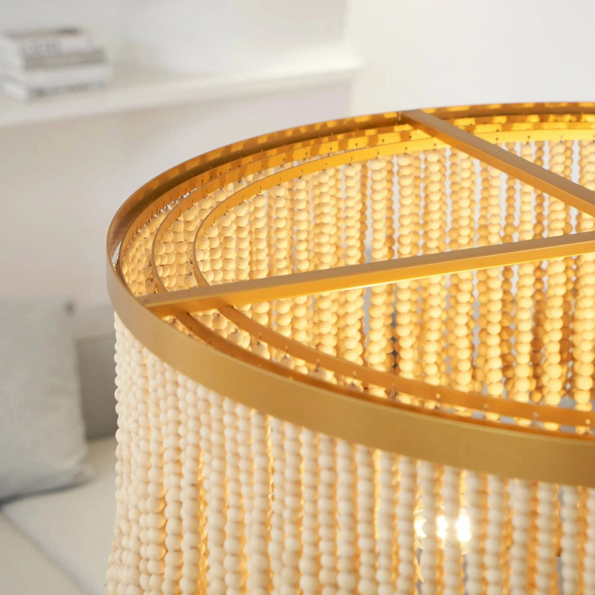 Fringe Beaded Chandelier for Dining Room light fixture by AUVIELIGHT