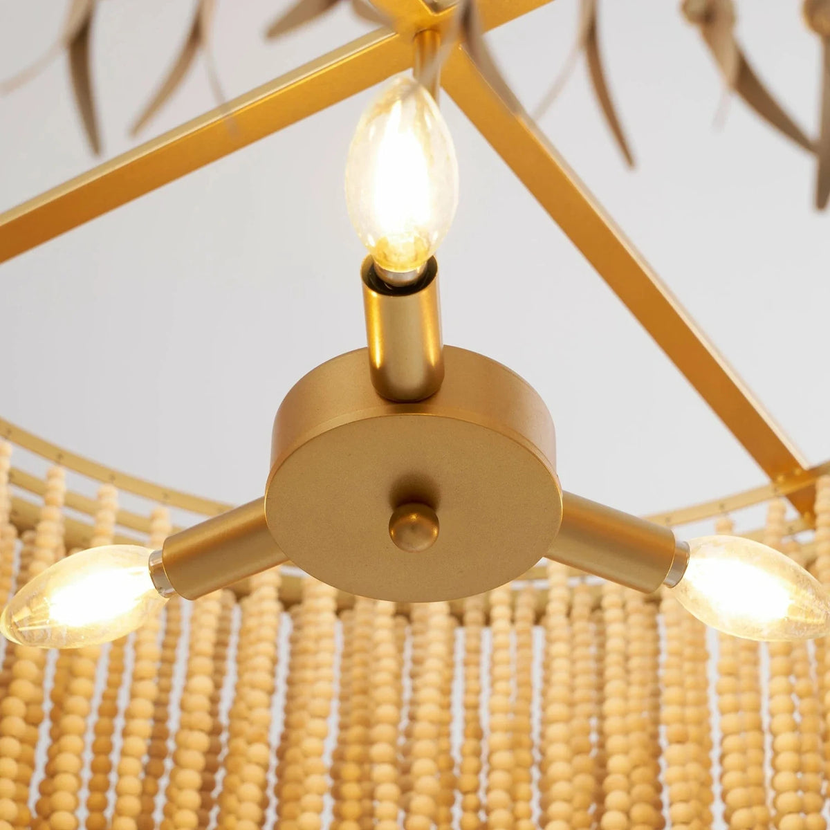 Fringe Beaded Chandelier for Dining Room light fixture by AUVIELIGHT
