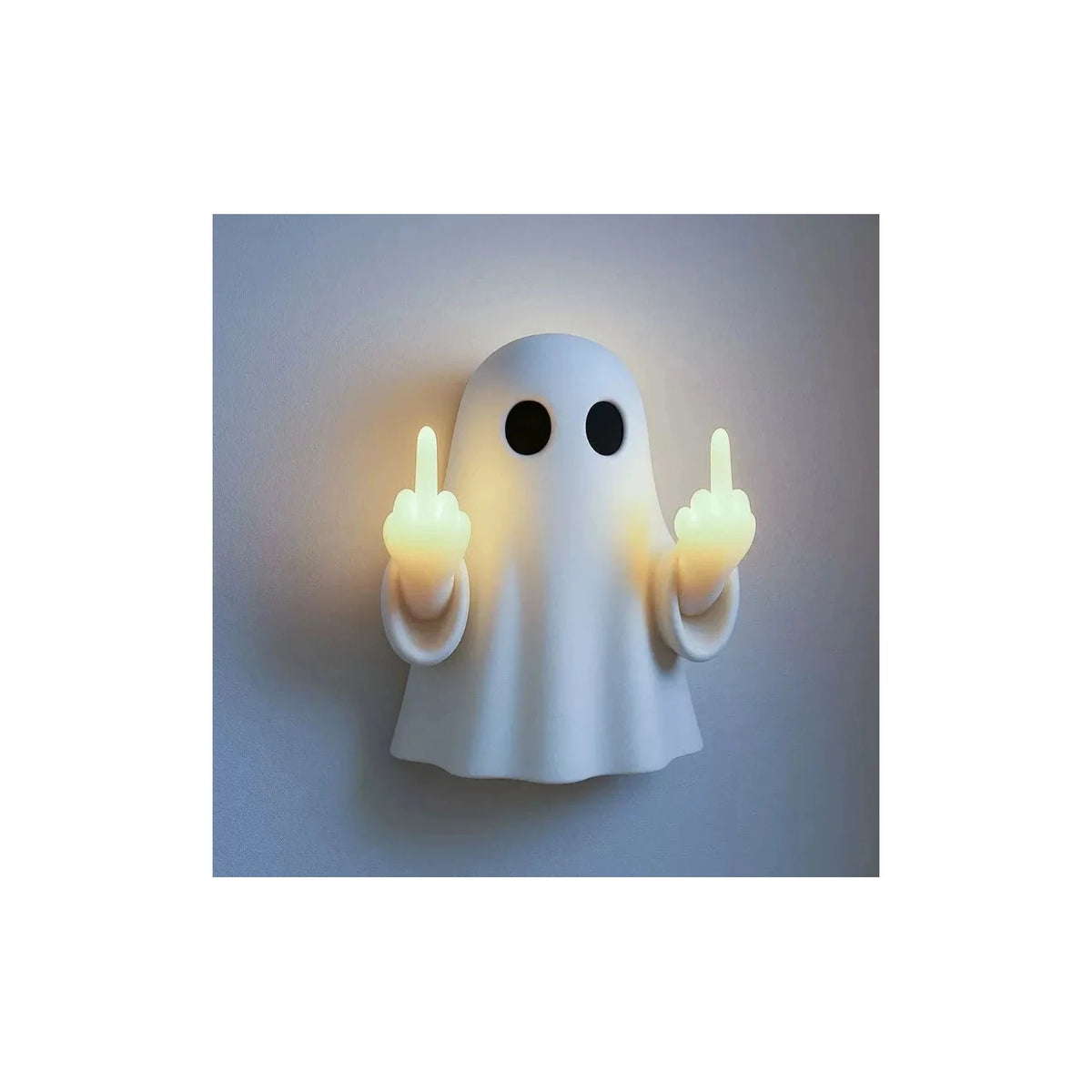 Funny Ghost Middle Finger Wall Sconce LED Night Light by AUVIELIGHT