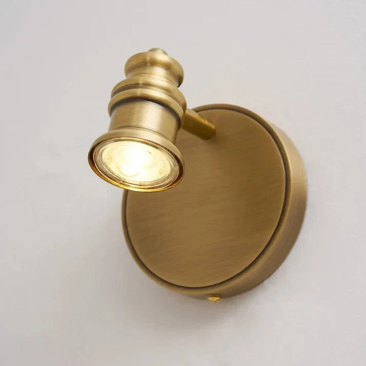 Gallery Artwork Picture Light for Living Room by AUVIELIGHT, 1 heads L 11.5cm x H 13cm / L 4.5″ x H 5.1″ / Natural Brass / Warm Light