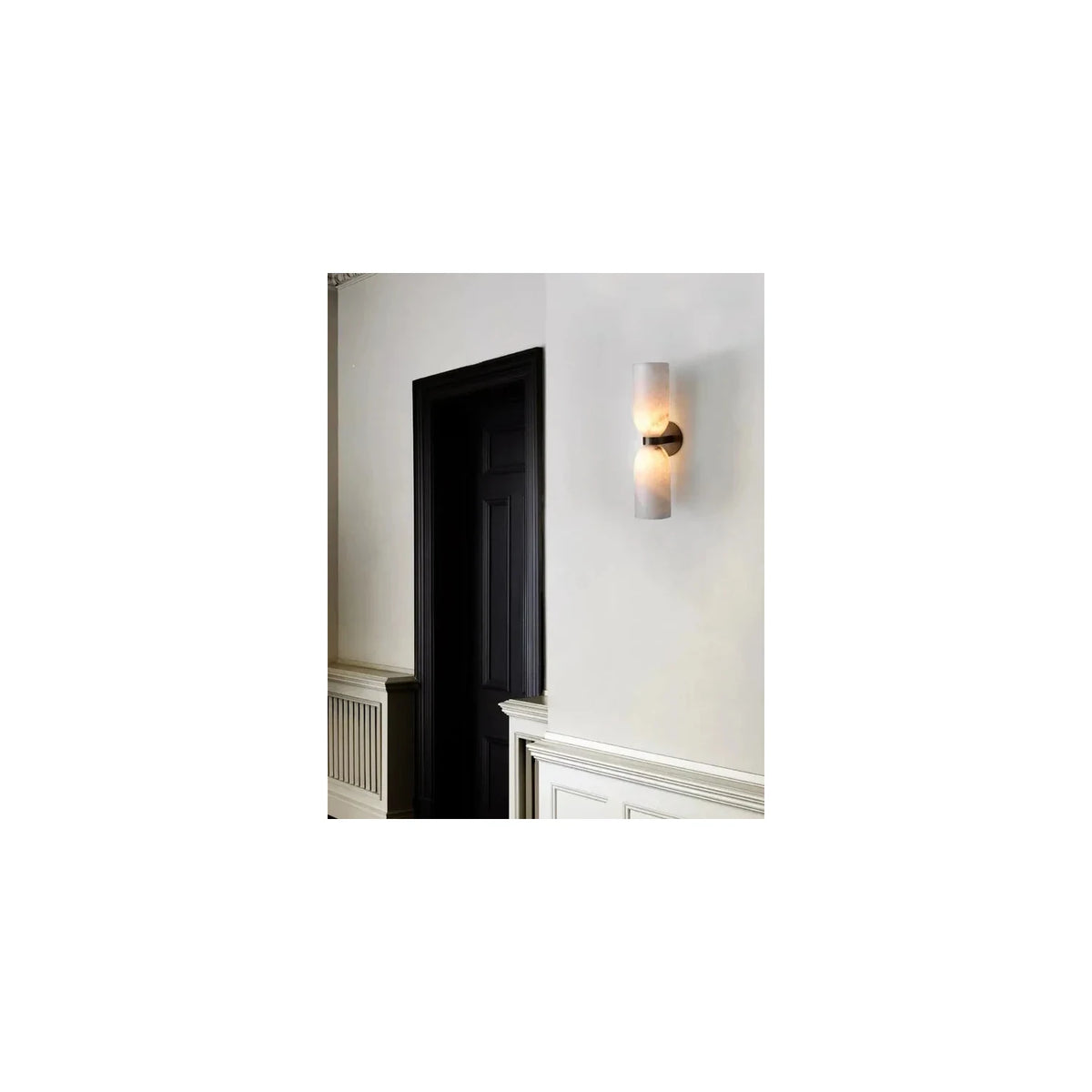 GeminiHourglass Double Stone Wall Light by AUVIELIGHT