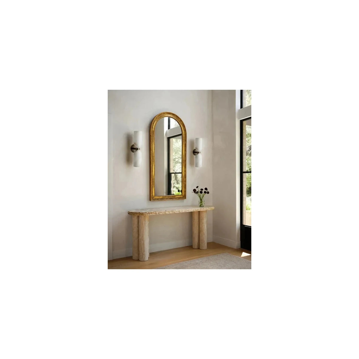 GeminiHourglass Double Stone Wall Light by AUVIELIGHT