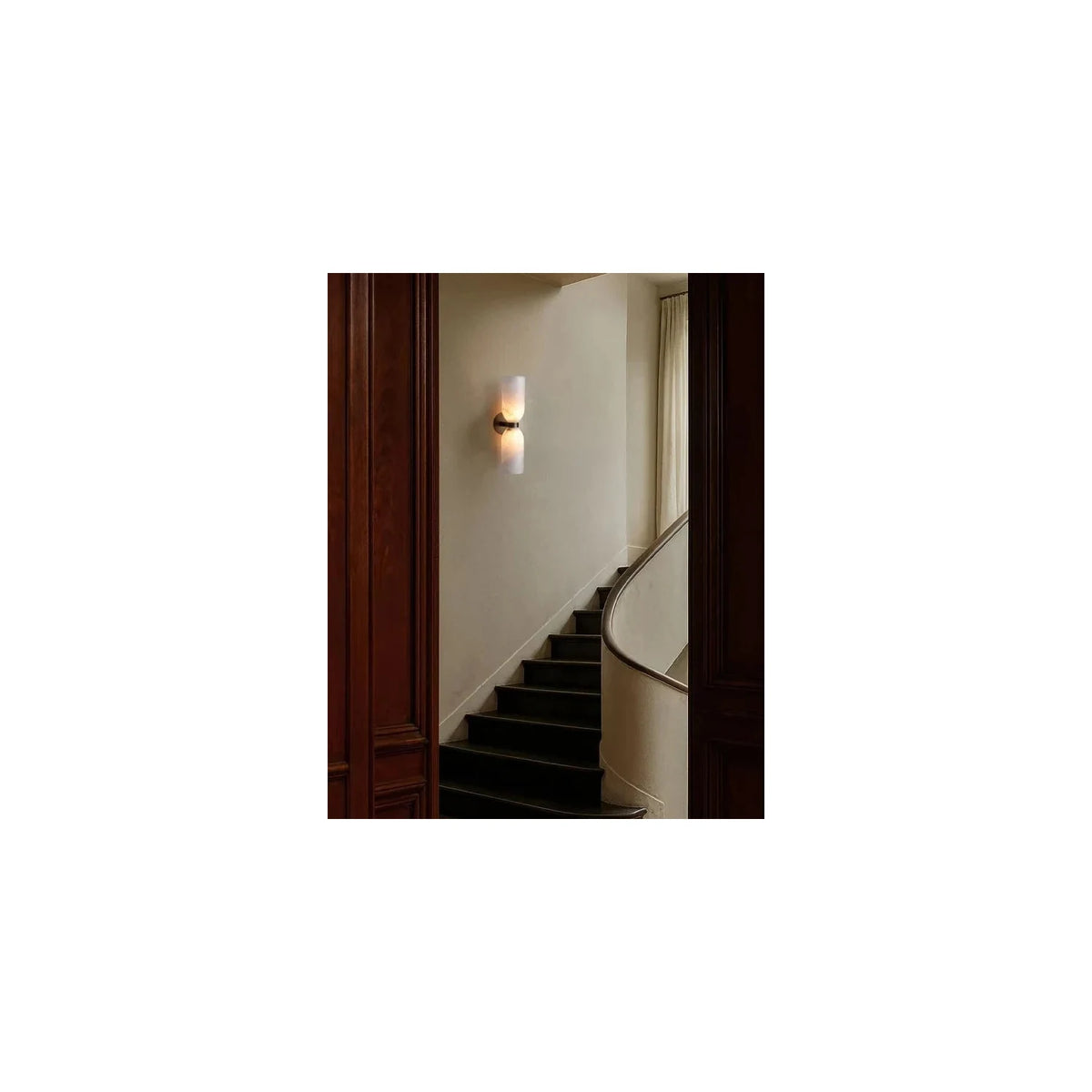 GeminiHourglass Double Stone Wall Light by AUVIELIGHT