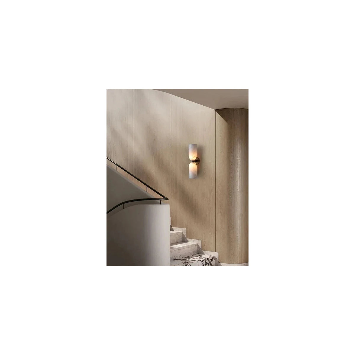 GeminiHourglass Double Stone Wall Light by AUVIELIGHT