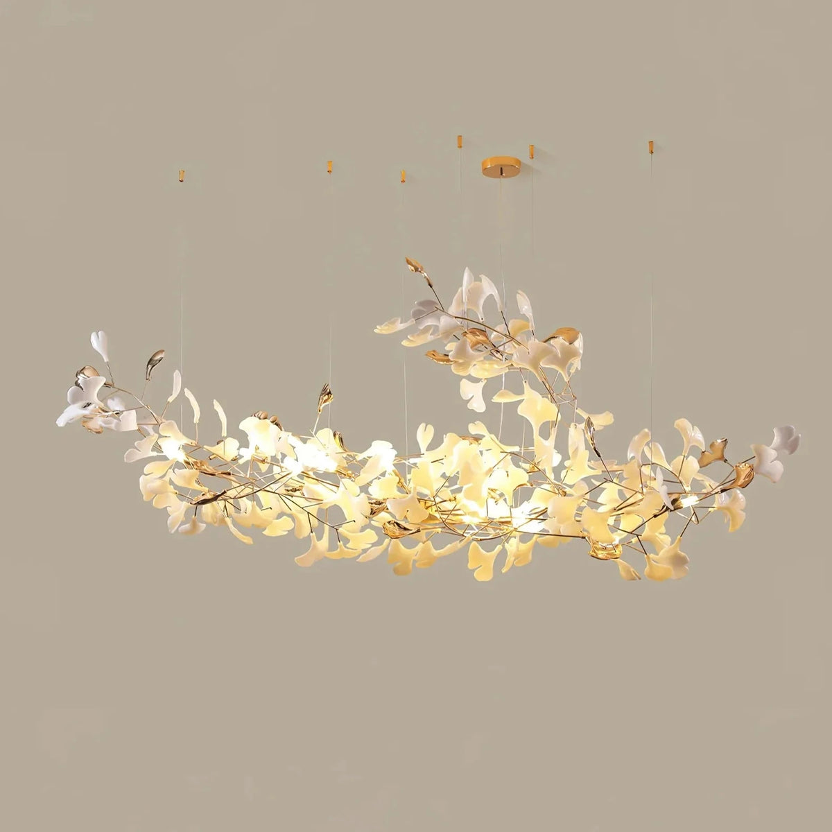 Ginkgo Blossom Chandelier for Dining Room by AUVIELIGHT
