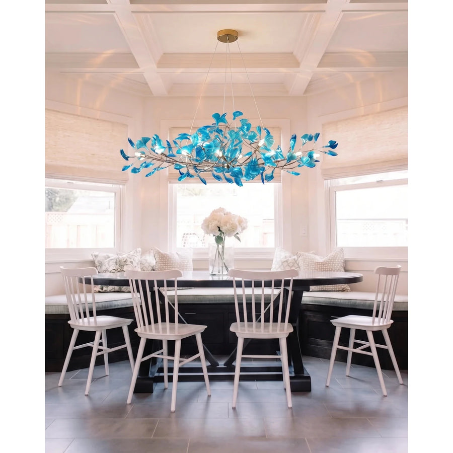 Ginkgo Leaf Chandelier for Dining Room light fixture by AUVIELIGHT