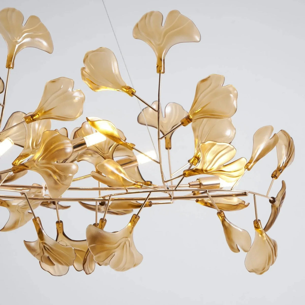 Ginkgo Leaf Chandelier for Dining Room by AUVIELIGHT