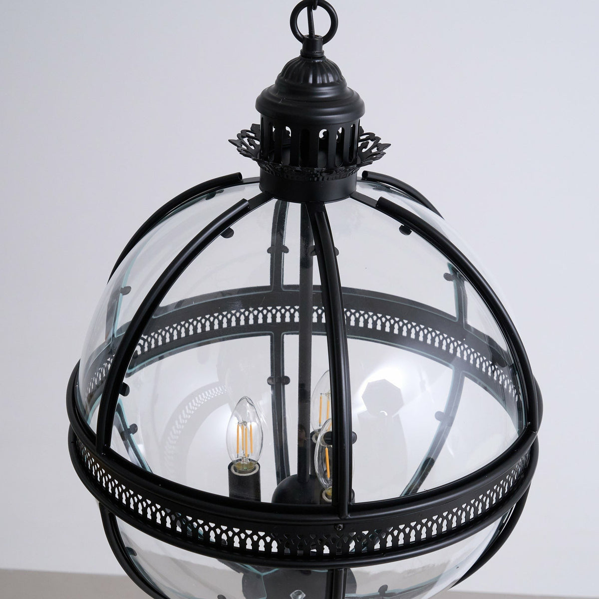 Globe Pendant Light in antique brass for Kitchen Island by AUVIELIGHT