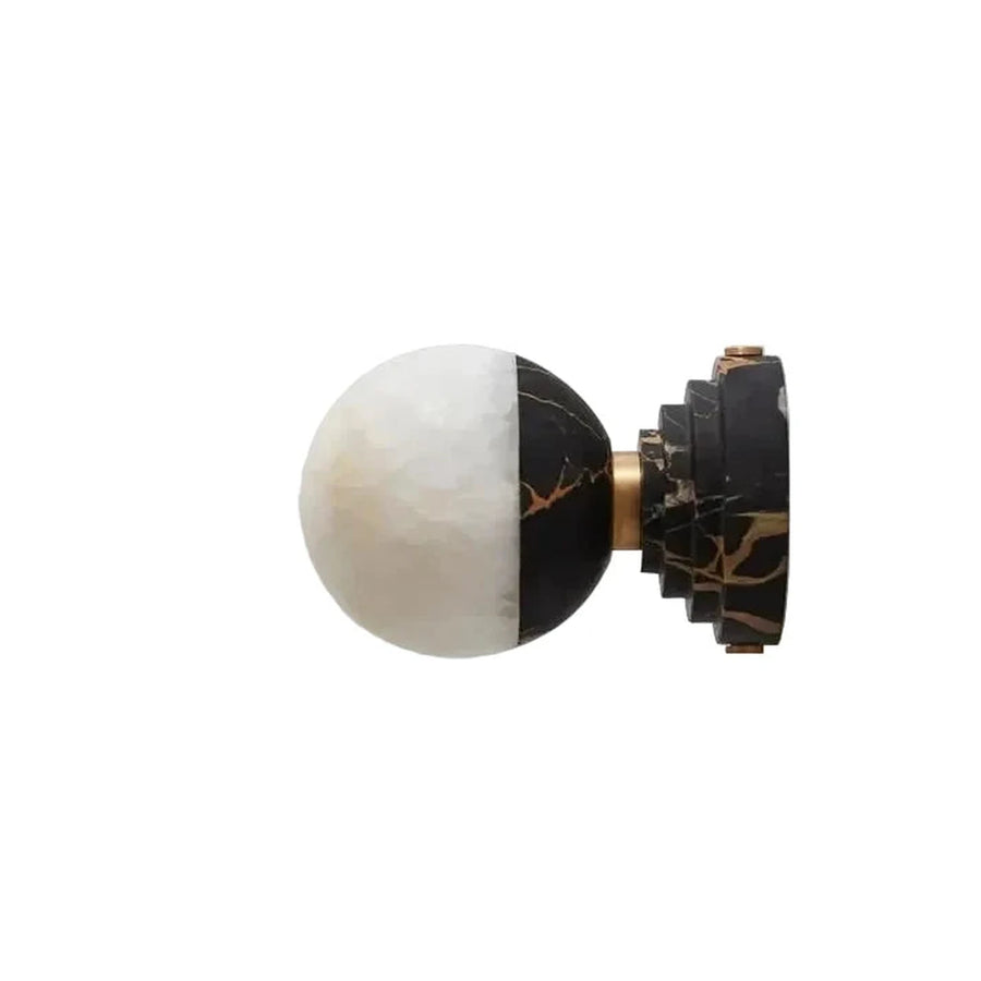 Globe Wall Sconce in alabaster for Hallway light fixture by AUVIELIGHT