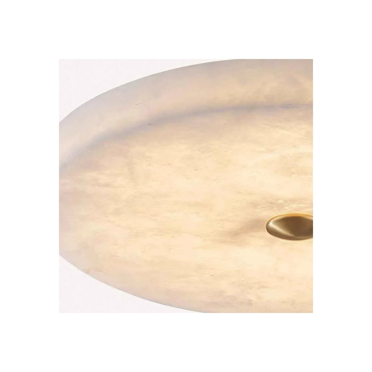 Halo Alabaster Flush Mount Light by AUVIELIGHT