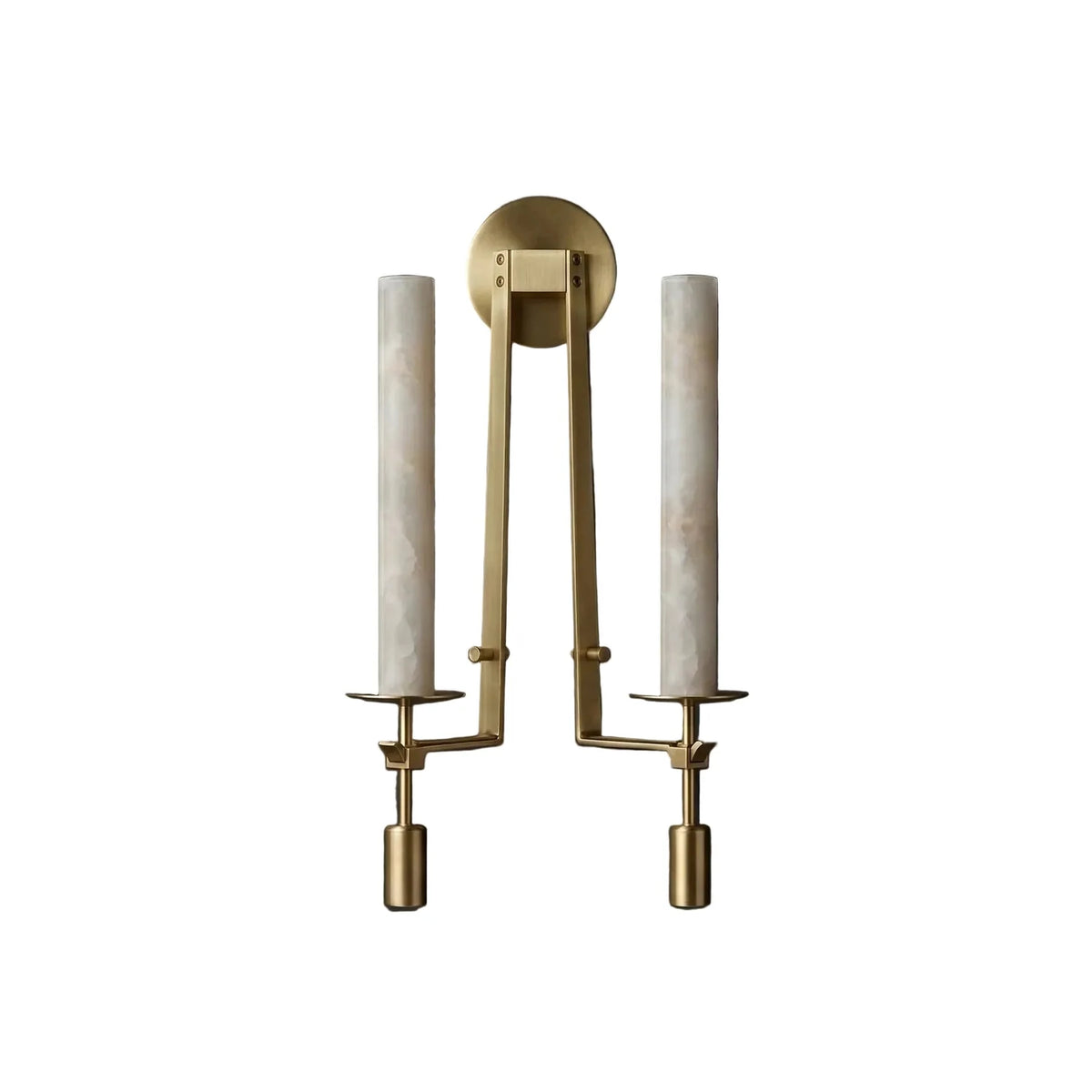 Ignis Alabaster Candle Wall Sconce light fixture by AUVIELIGHT