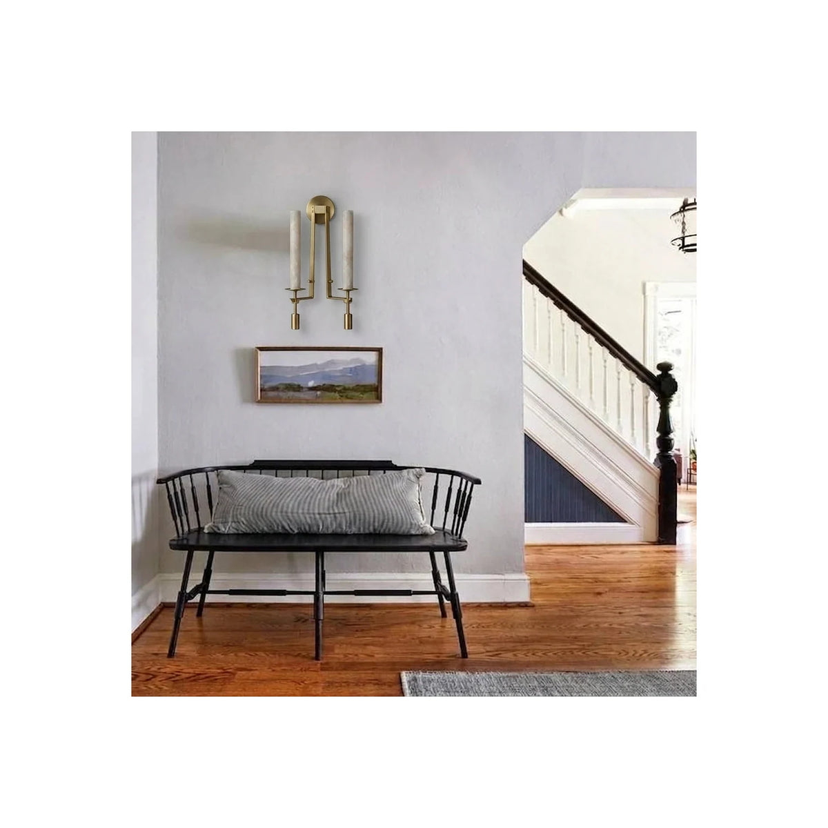 Ignis Alabaster Candle Wall Sconce light fixture by AUVIELIGHT