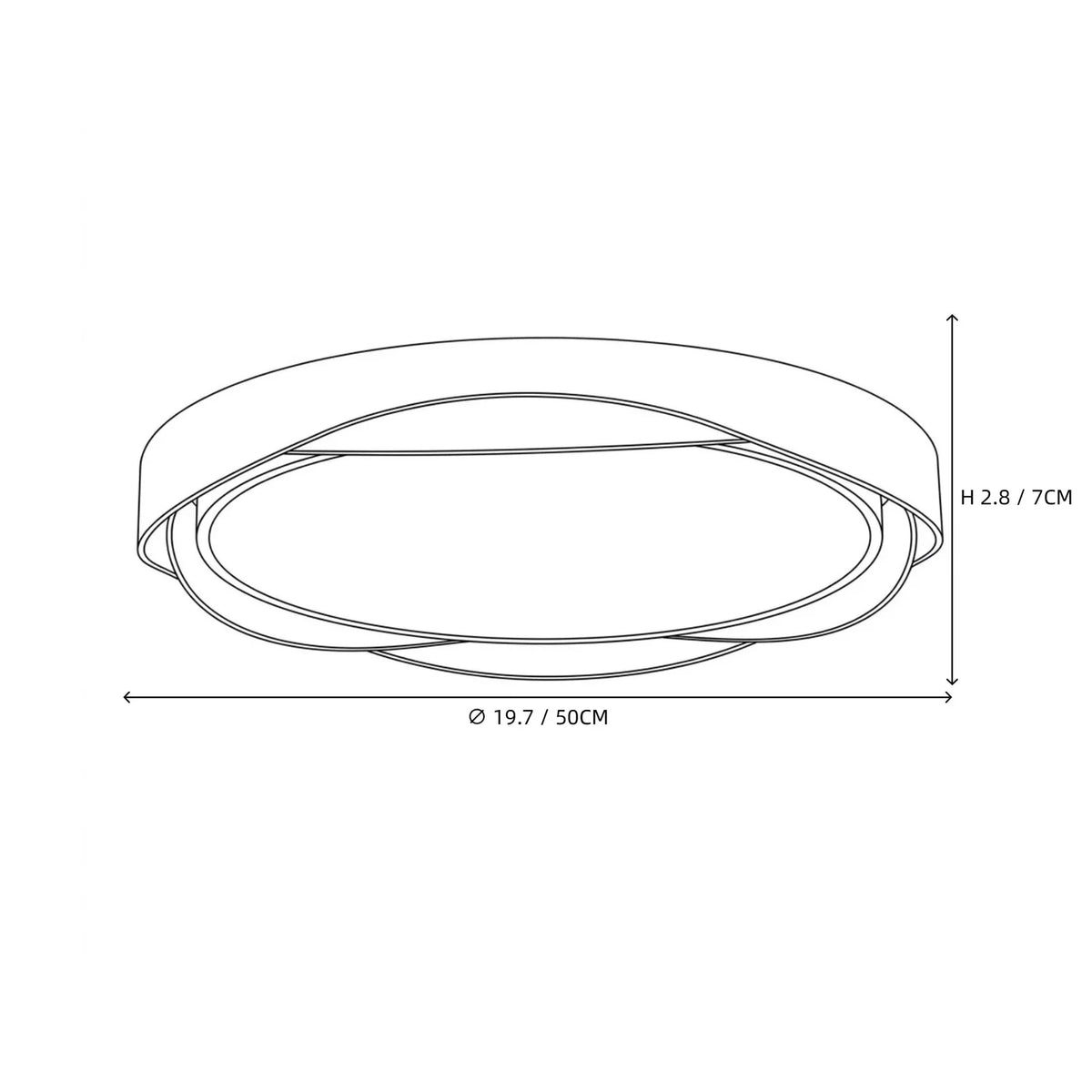 JapandiCurve Dual-Ring Wood Ceiling Lamp light fixture by AUVIELIGHT