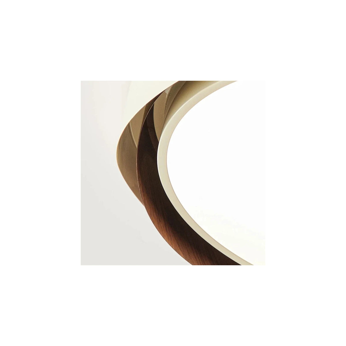 JapandiCurve Dual-Ring Wood Ceiling Lamp light fixture by AUVIELIGHT