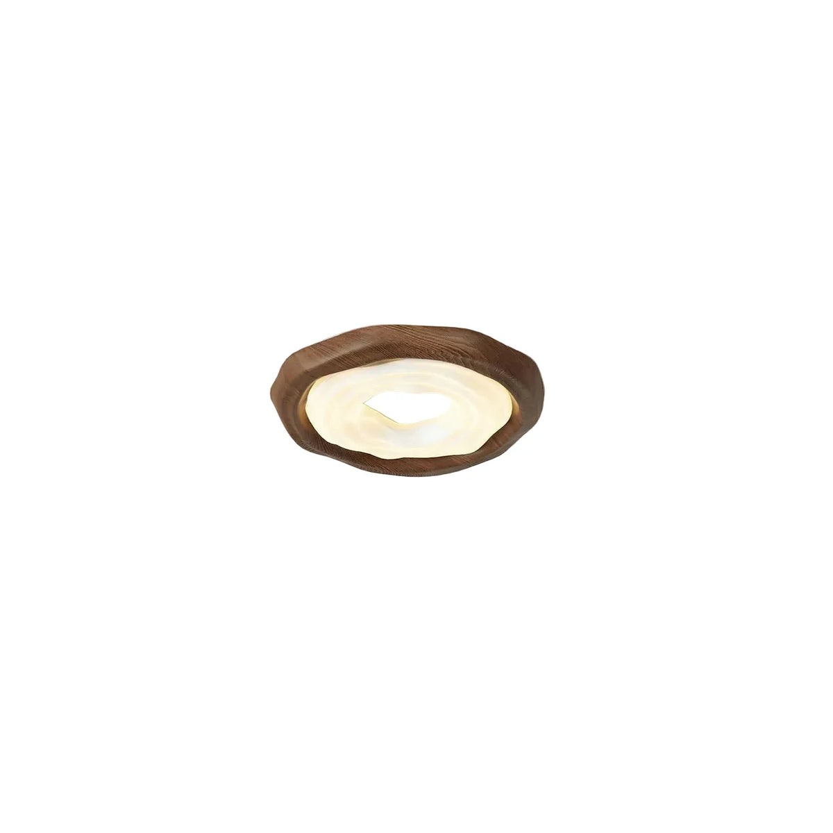 JapandiZen Ripple Ring Wood Ceiling Fixture light fixture by AUVIELIGHT