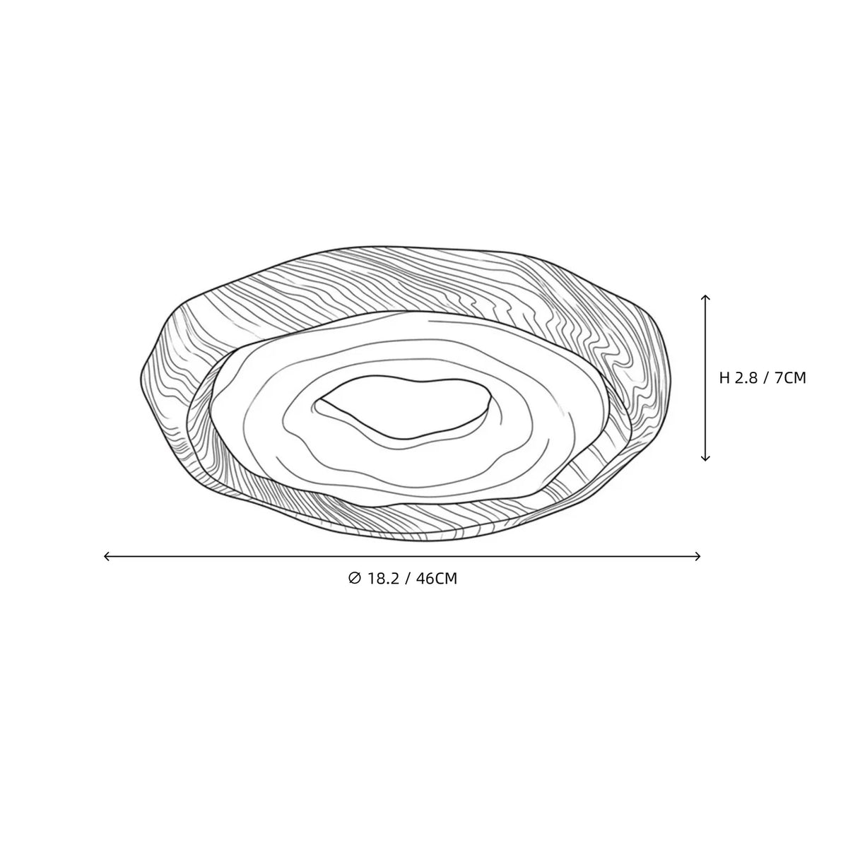 JapandiZen Ripple Ring Wood Ceiling Fixture light fixture by AUVIELIGHT