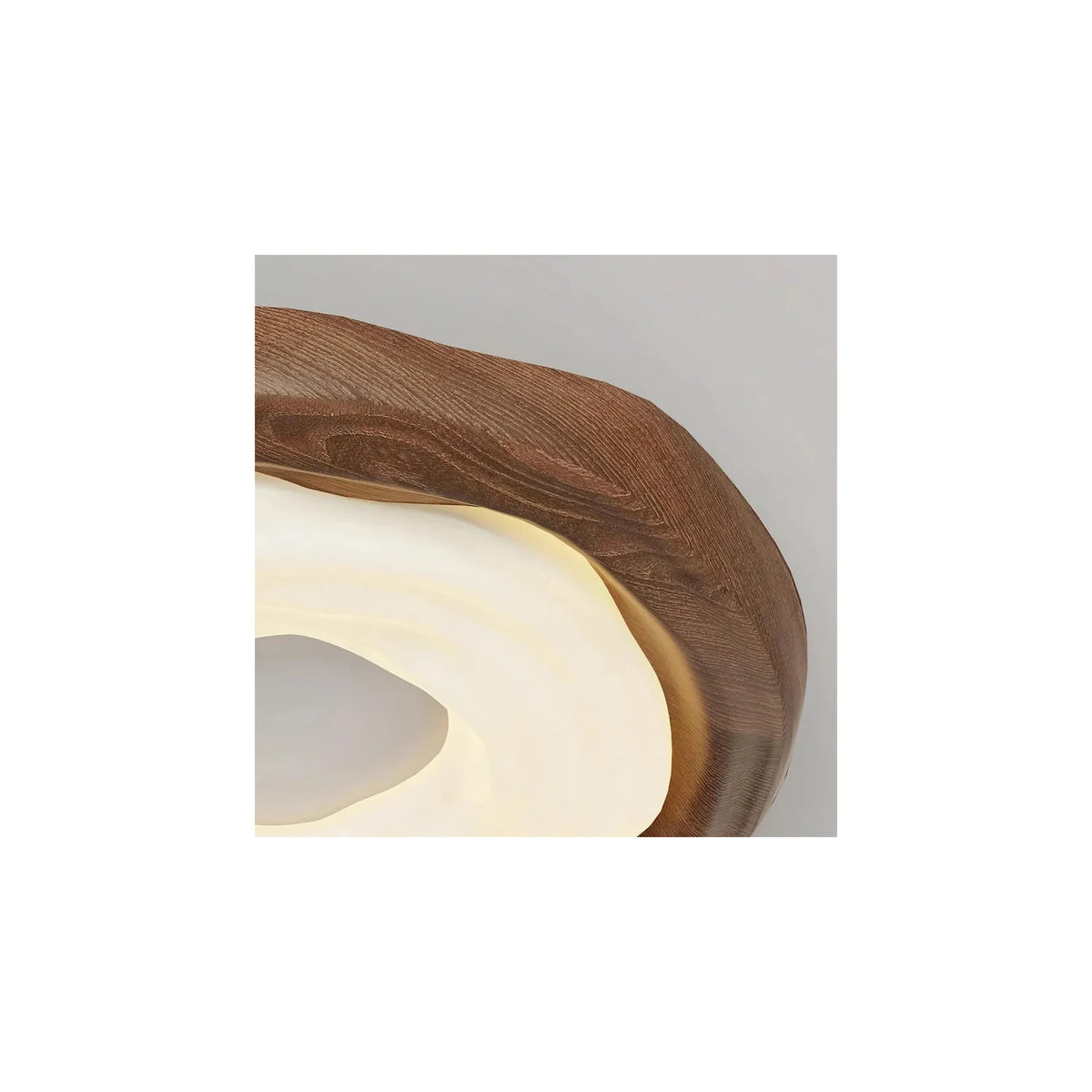 JapandiZen Ripple Ring Wood Ceiling Fixture light fixture by AUVIELIGHT