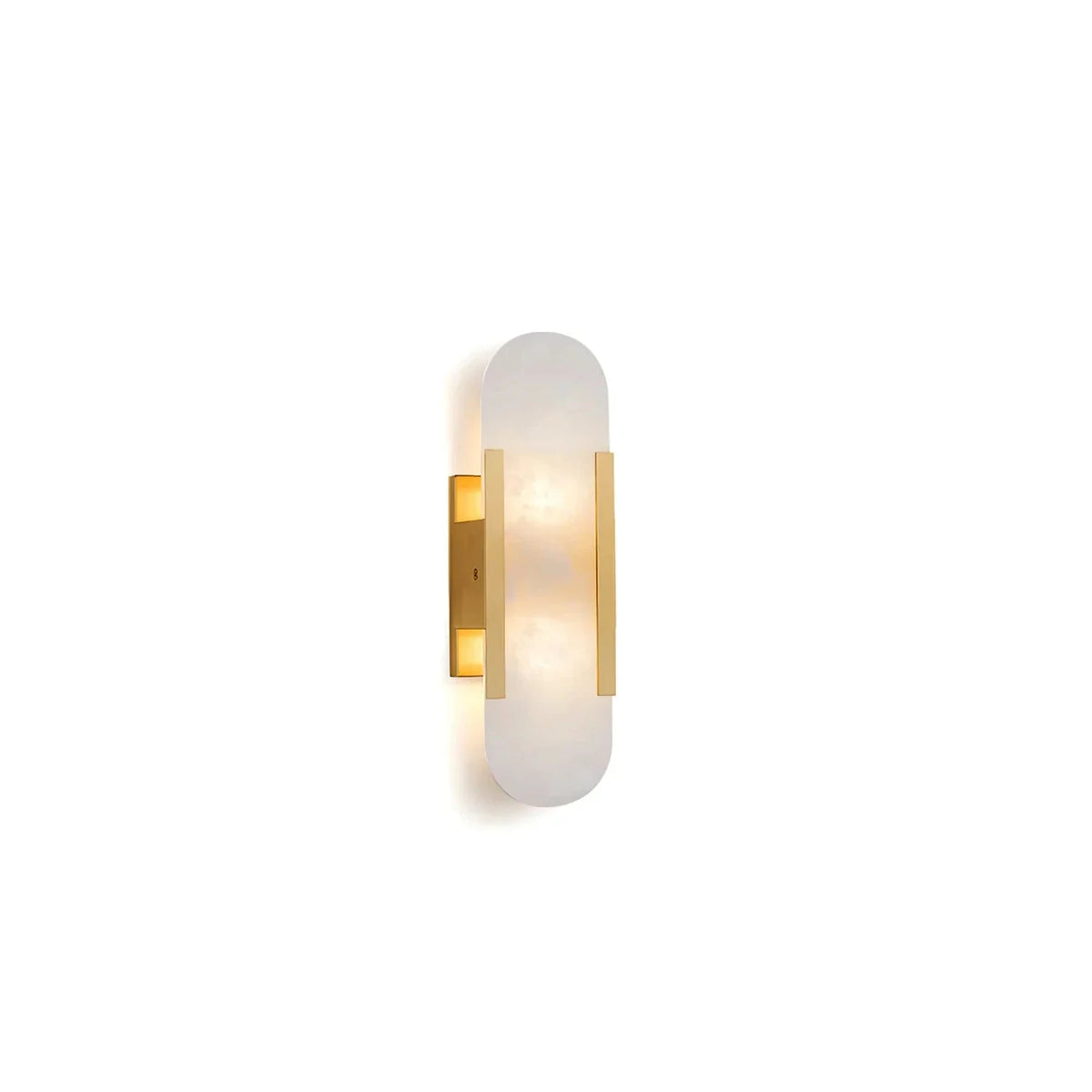 Kanso Capsule Alabaster Wall Sconce light fixture by AUVIELIGHT