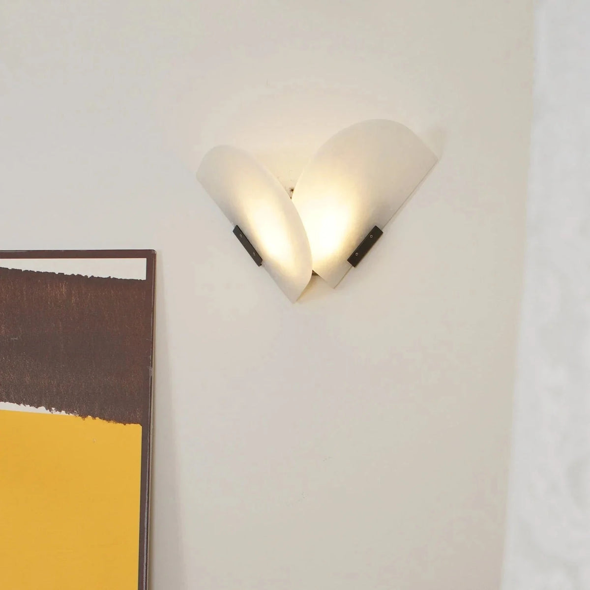 Layered Wall Light in natural stone for Hallway by AUVIELIGHT