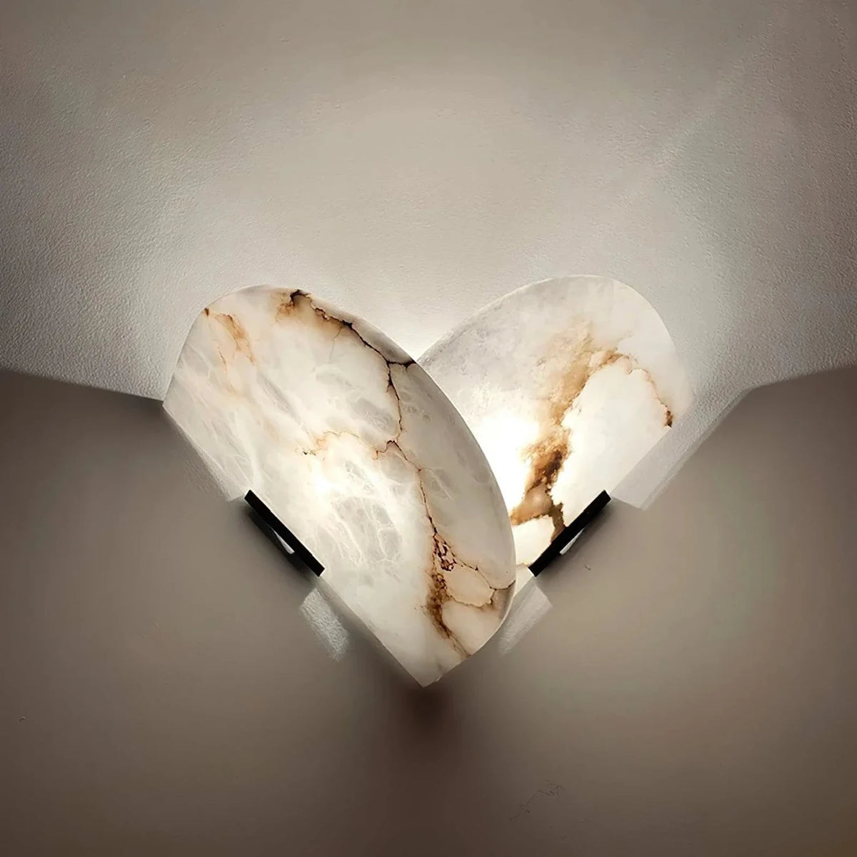 Layered Wall Light in natural stone for Hallway by AUVIELIGHT