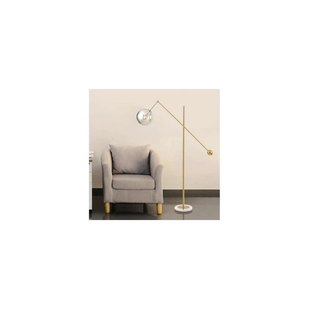 Libra Brass Balance Floor Lamp light fixture by AUVIELIGHT