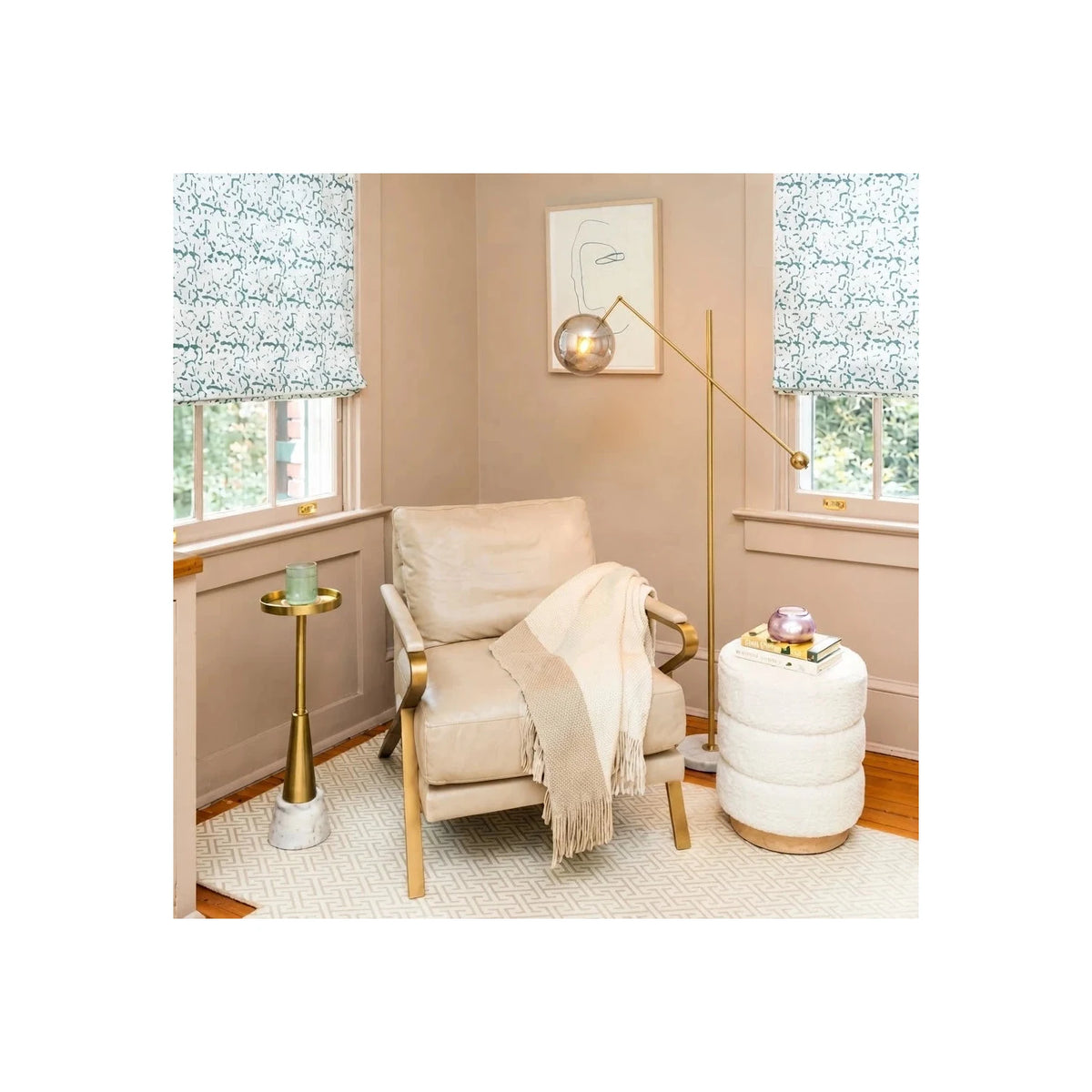 Libra Brass Balance Floor Lamp light fixture by AUVIELIGHT