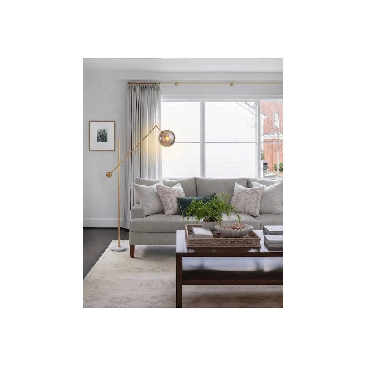 Libra Brass Balance Floor Lamp light fixture by AUVIELIGHT