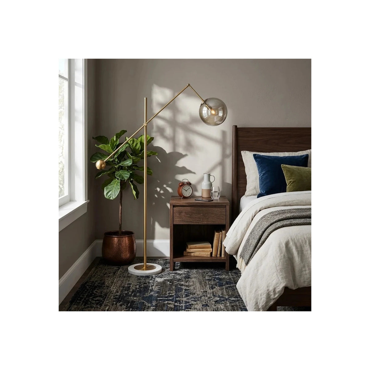 Libra Brass Balance Floor Lamp light fixture by AUVIELIGHT