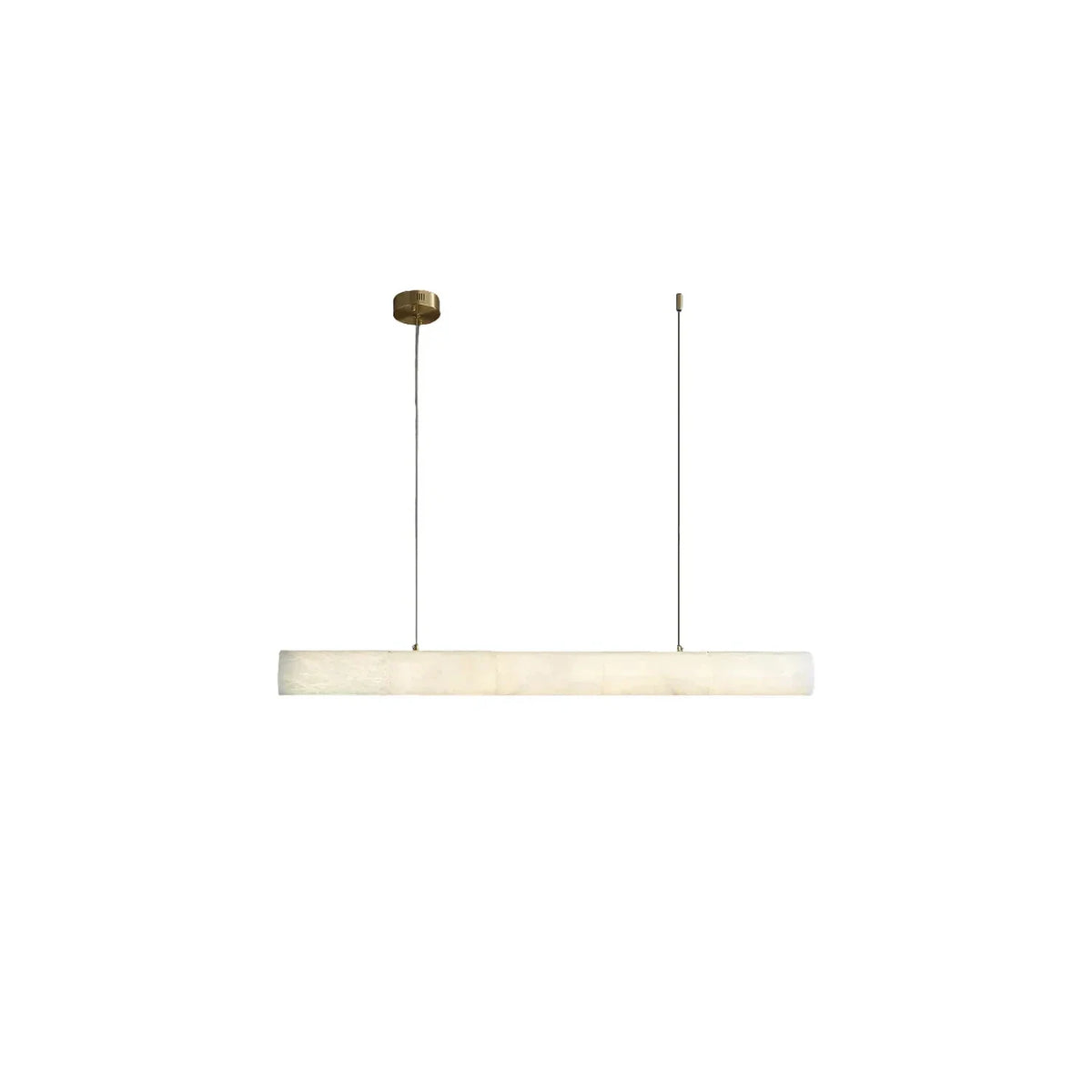 Linear Alabaster Bar Pendant Light by AUVIELIGHT, L 31.5″ × H 3.2″ / White