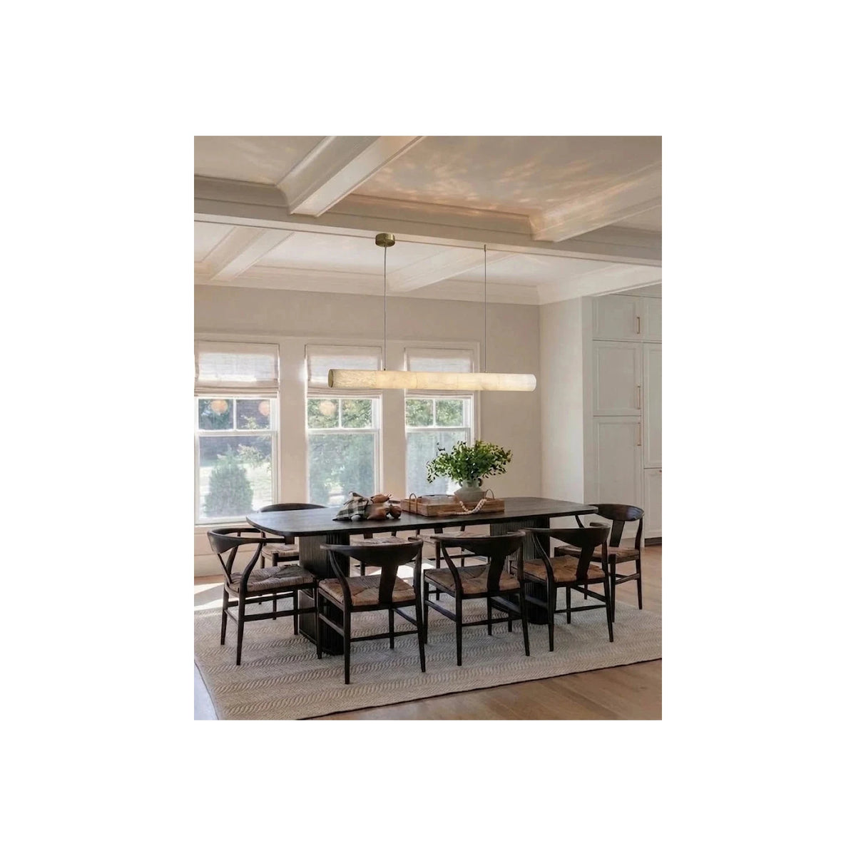 Linear Alabaster Bar Pendant Light by AUVIELIGHT