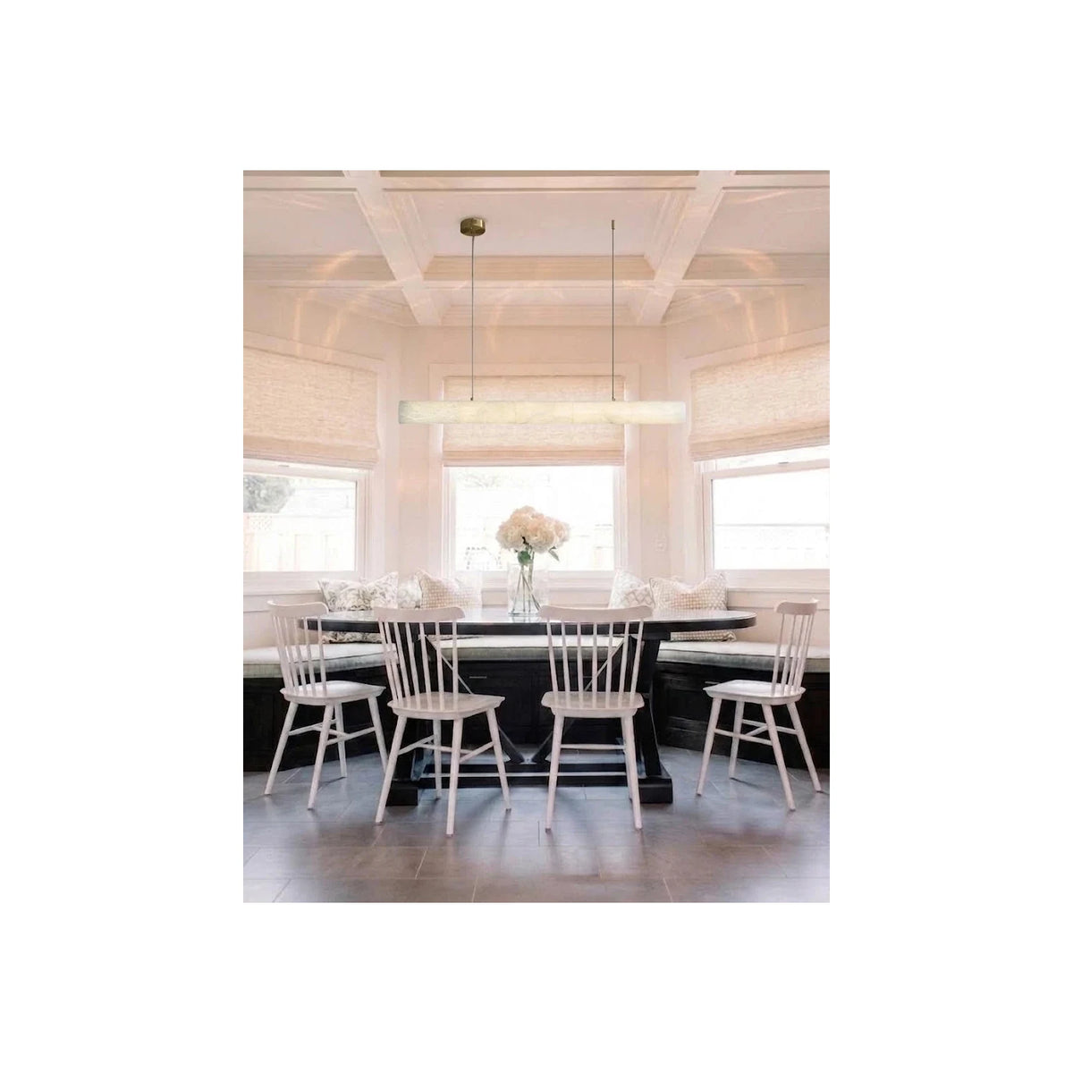 Linear Alabaster Bar Pendant Light by AUVIELIGHT