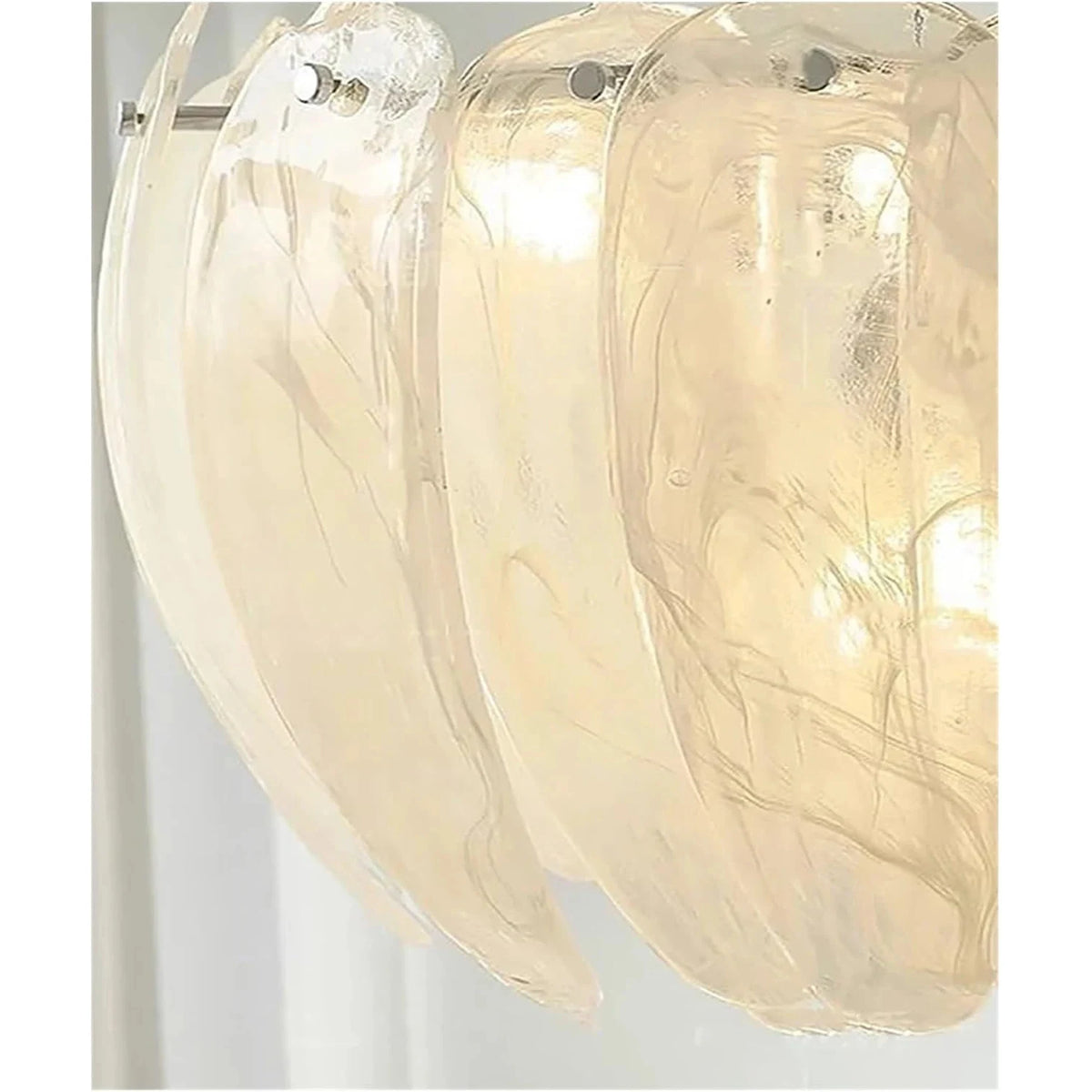 Lumina Glass Petal Chandelier light fixture by AUVIELIGHT