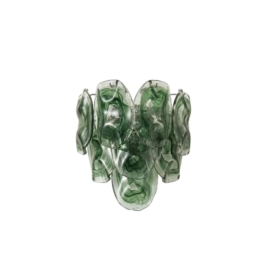Luminous Petal Vanity Light in green for Bathroom by AUVIELIGHT
