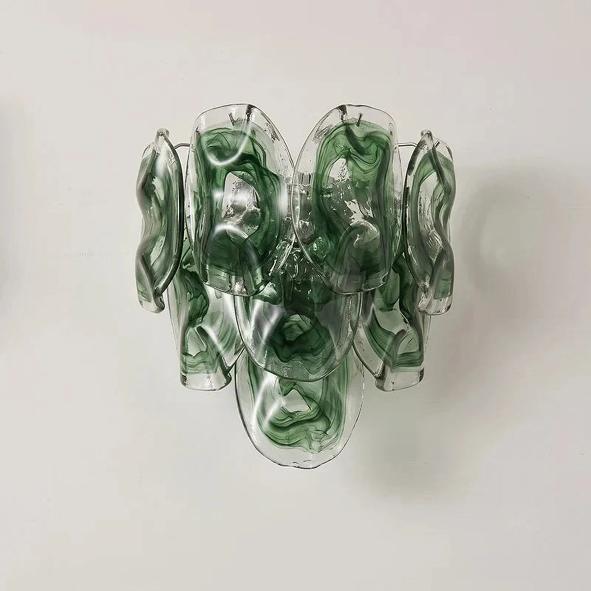 Luminous Petal Vanity Light in green for Bathroom by AUVIELIGHT, ∅ 11.8″ x H 16.9″ / Green