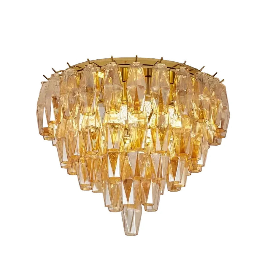 Luminous Polyhedral Prism Ceiling Light for Living Room by AUVIELIGHT