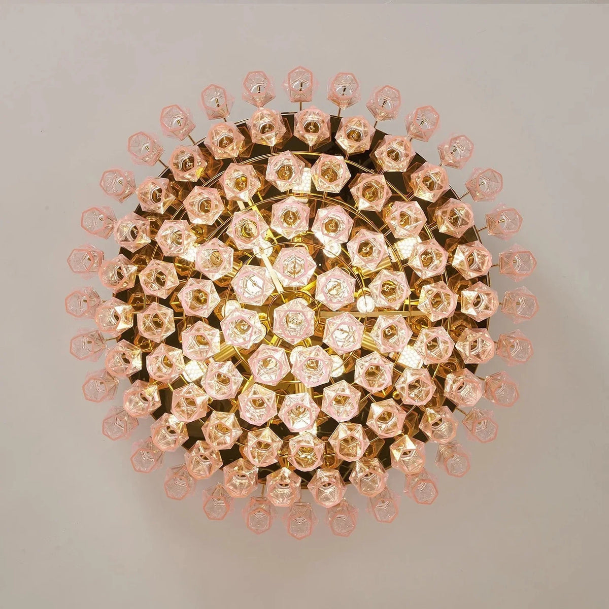 Luminous Polyhedral Prism Ceiling Light for Living Room by AUVIELIGHT