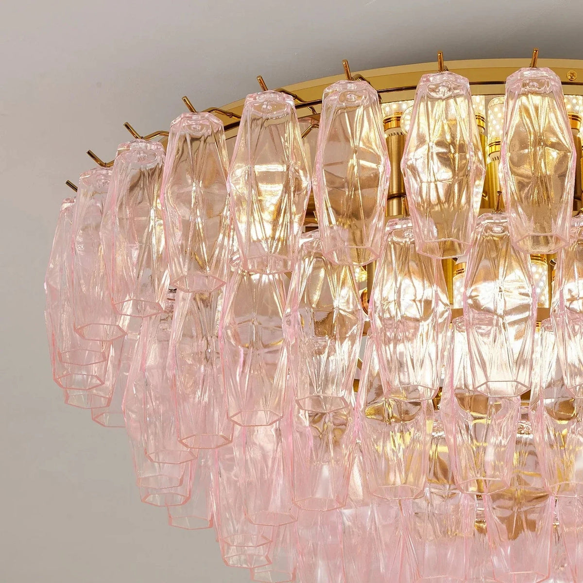 Luminous Polyhedral Prism Ceiling Light for Living Room by AUVIELIGHT