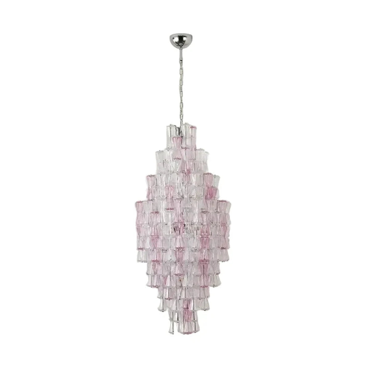 Luminous Prism Cascade Pendant Light in rose for Dining Room by AUVIELIGHT