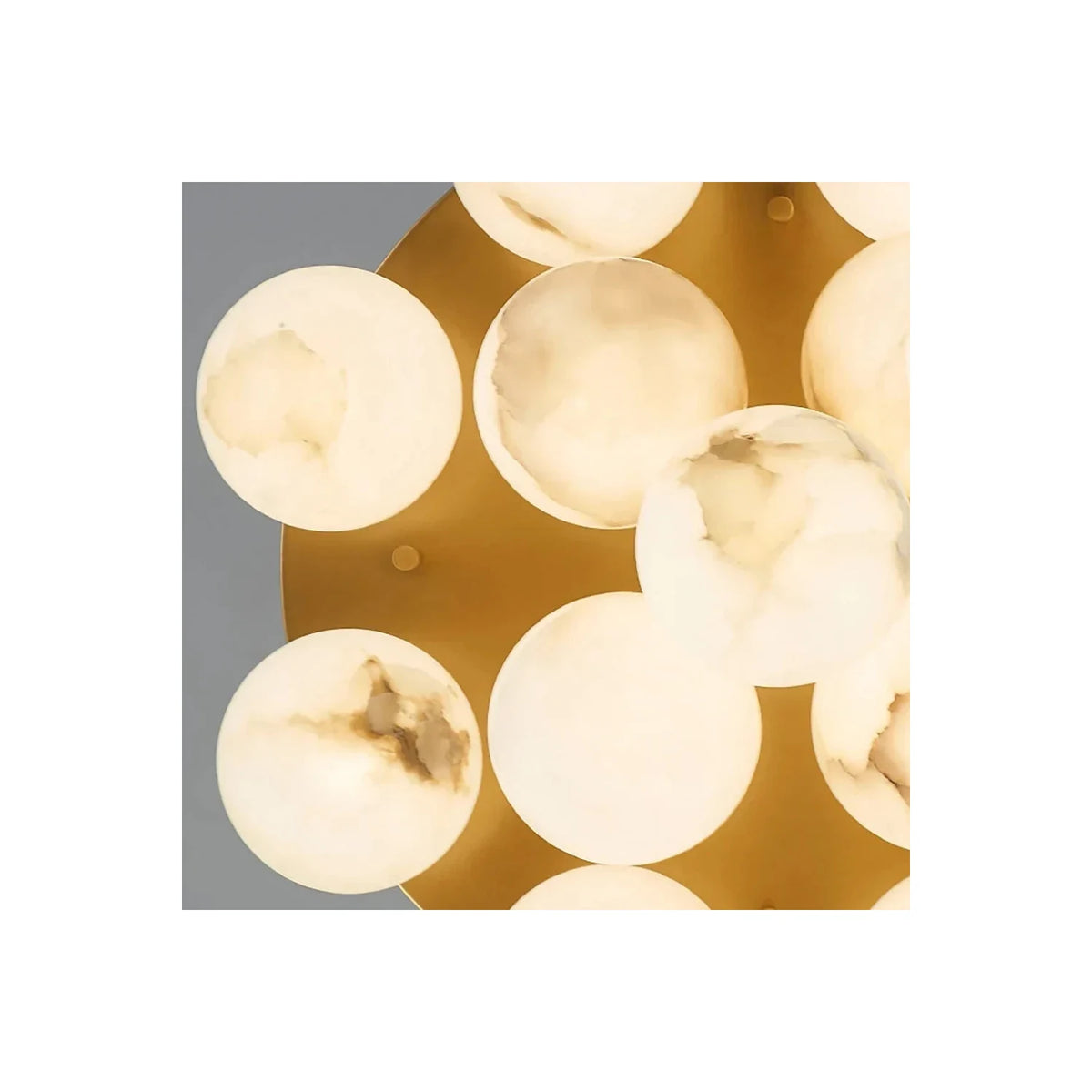 LuxeCluster Multi-Globe Stone Ceiling Fixture light fixture by AUVIELIGHT