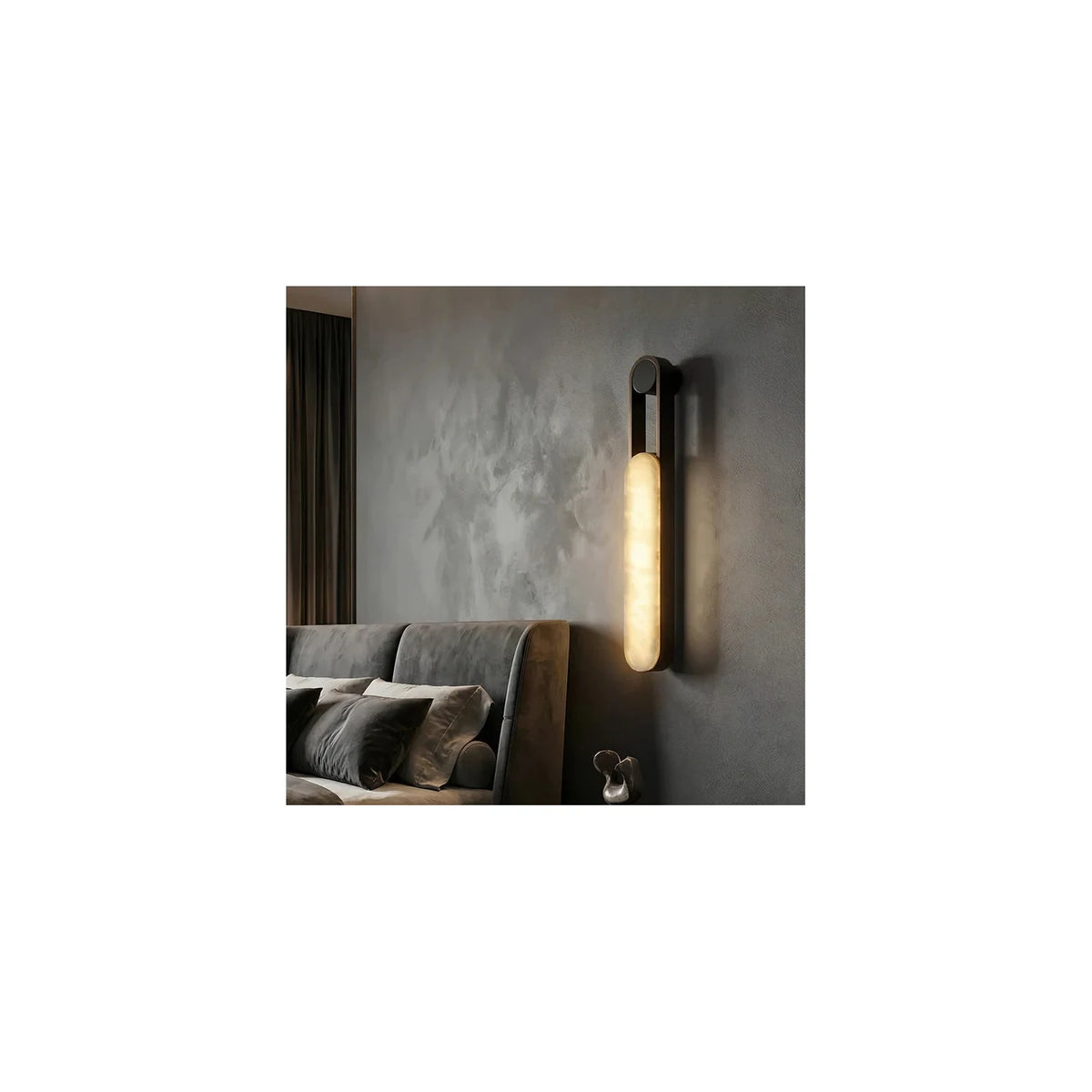 LuxeLoop Bronze Capsule Wall Light by AUVIELIGHT