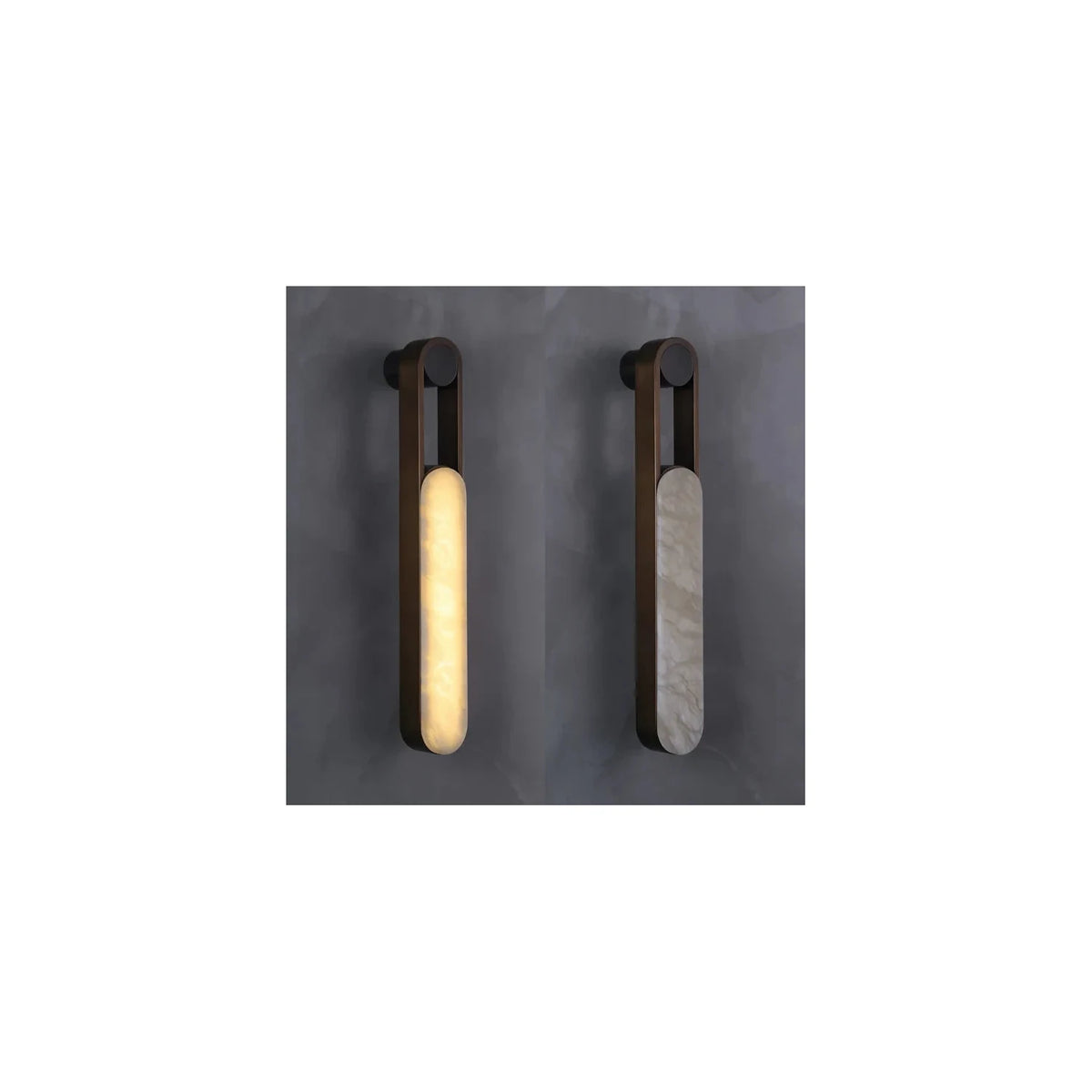 LuxeLoop Bronze Capsule Wall Light by AUVIELIGHT