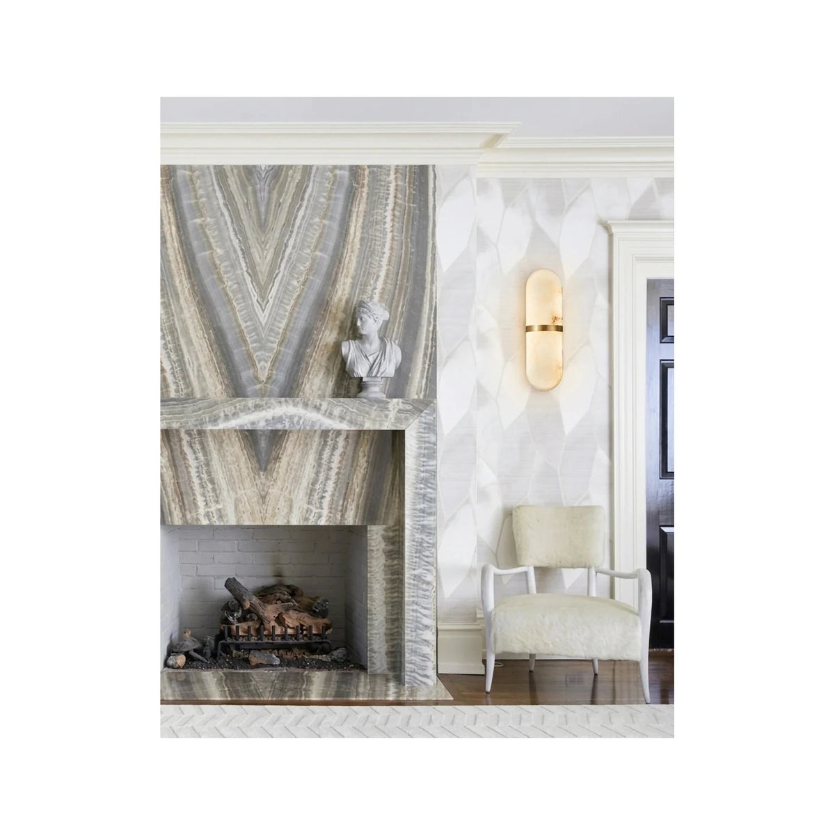 LuxePill Linear Stone Wall Fixture light fixture by AUVIELIGHT