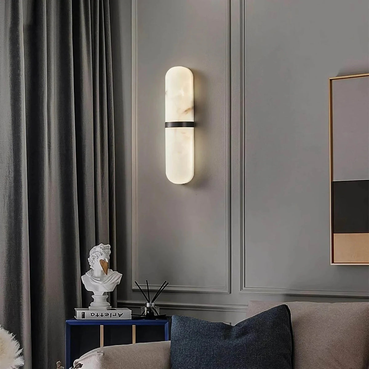 LuxePill Linear Stone Wall Fixture light fixture by AUVIELIGHT