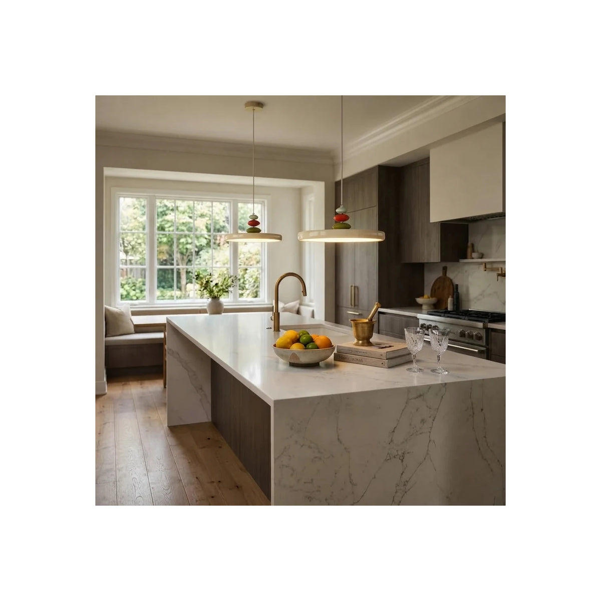 MacaronStone Nordic Disc Pendant Light by AUVIELIGHT