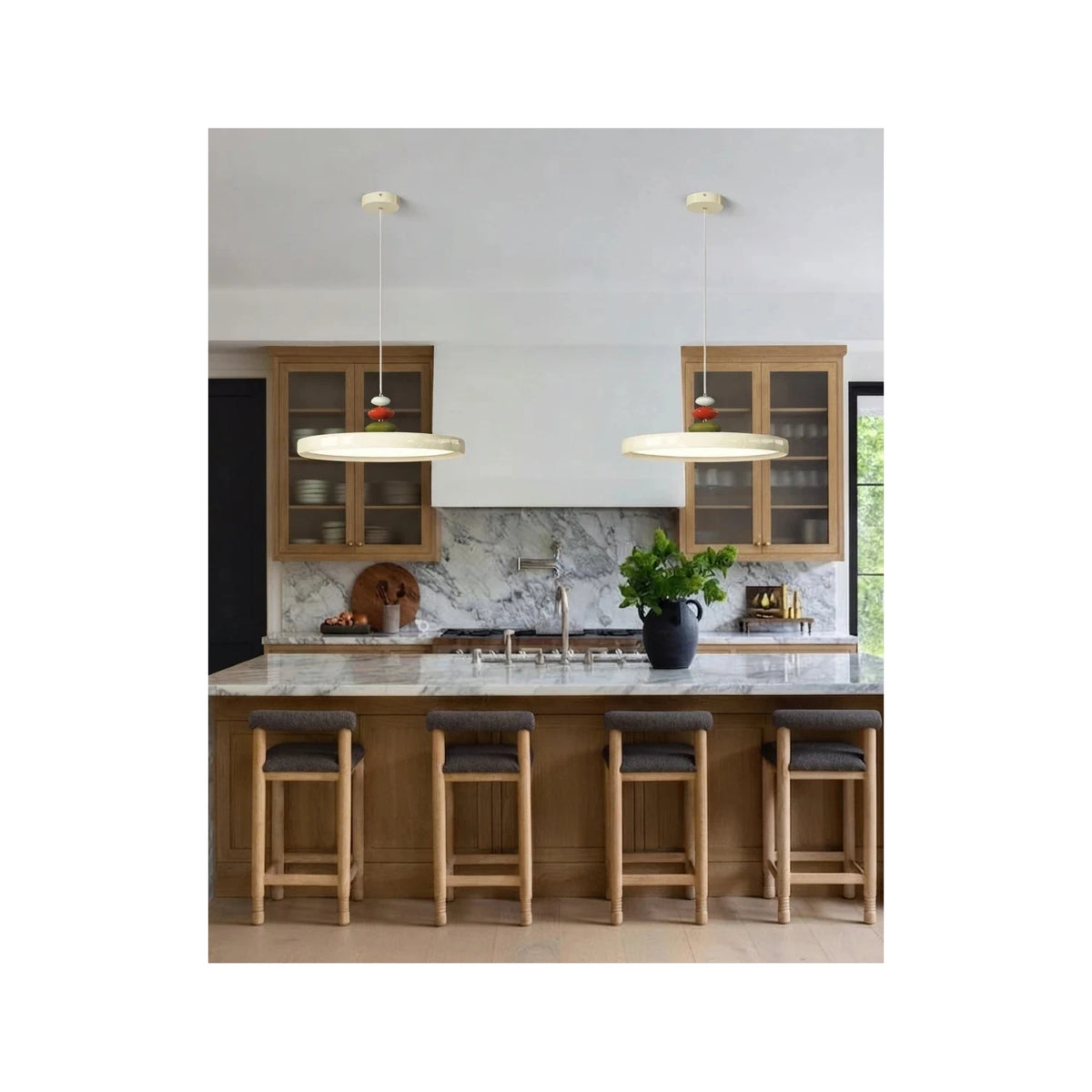 MacaronStone Nordic Disc Pendant Light by AUVIELIGHT